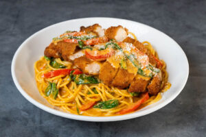 A photo of Crispy Chicken Pasta